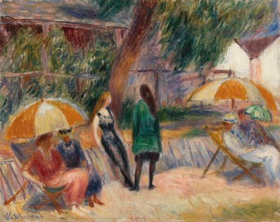 Strand met Figuren, Bellport door William James Glackens