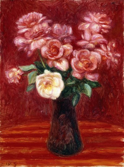 Roze rozen door William James Glackens