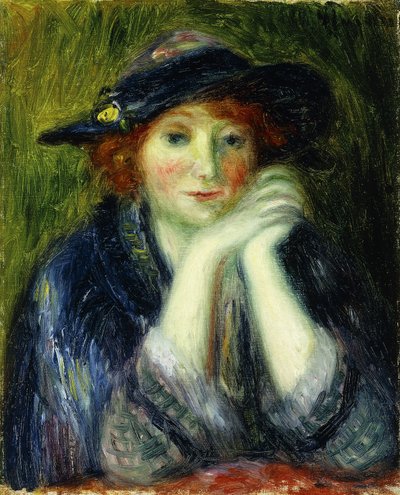 Portretstudie van een model van een kunstenaar door William James Glackens
