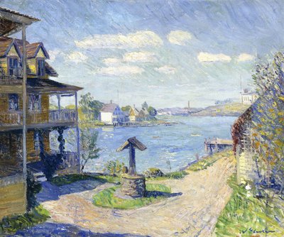 Zomerhotel door William James Glackens
