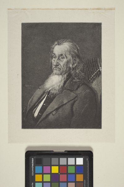 Portret van Allan Wardner door William James Linton