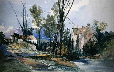 Een Molen in Staffordshire door William James Muller