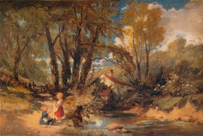 Een Welshe Stroom, 1843 door William James Muller