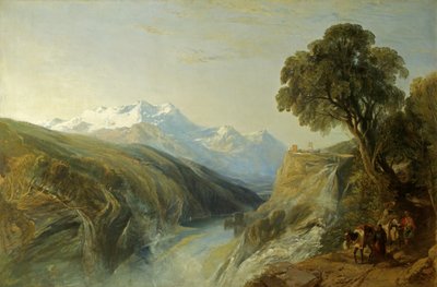 Een Alpenlandschap door William James Muller