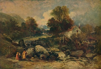 Dol-y-Garrog Mill nabij Llanrwst, Caernarvonshire, ca. 1844 door William James Muller