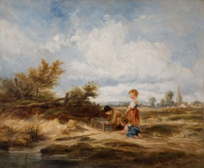 Hampstead Heath - De vogelval door William James Muller