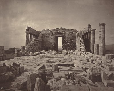 De Akropolis van Athene, plaat 14,1869/1870 (foto) door William James Stillman