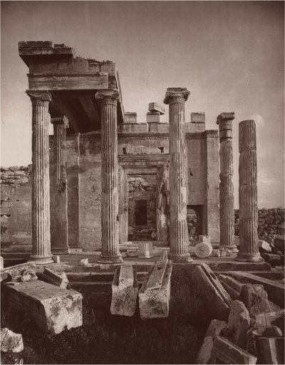 De Akropolis van Athene, plaat 20,1869/1870 (foto) door William James Stillman