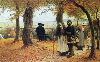 Het brengen van het ex-voto naar de kerk, 1875 door William John Hennessy