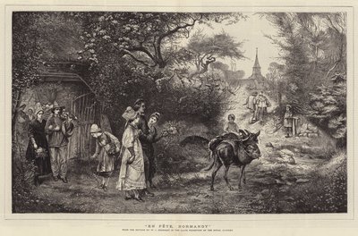 En Fête, Normandië door William John Hennessy