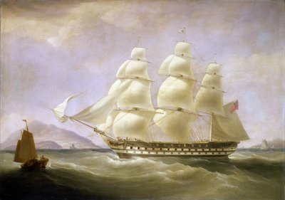 Het Indiaman-schip 