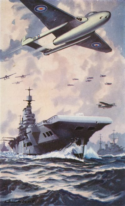 Brits vliegdekschip door William John Patton McDowell