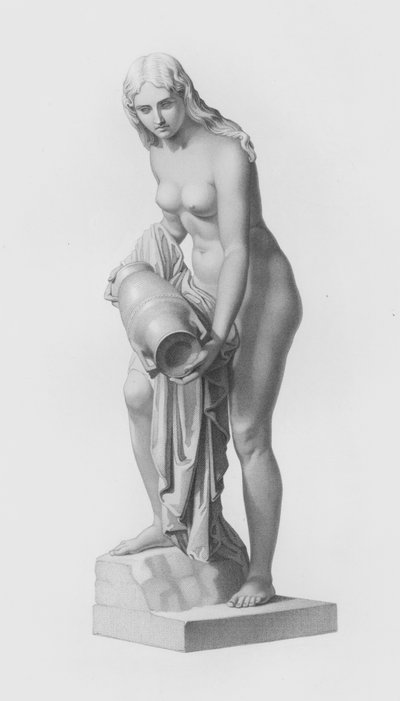 De Danaïde, gegraveerd door W Roffe van het standbeeld door C Rauch door William John Roffe