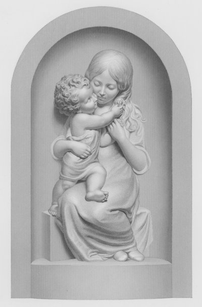 De Zus en Broer, gegraveerd door W Roffe van het Alto-Relievo door A Munro door William John Roffe