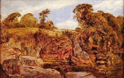 Bij Roslyn Castle, Schotland door William Joseph J.C. Bond