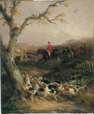 Een zuidelijke wind en een bewolkte lucht kondigen een jachtmorgen aan door William Joseph Shayer