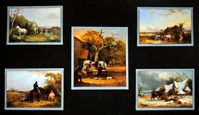De landbouwseizoenen, set van vijf door William Joseph Shayer