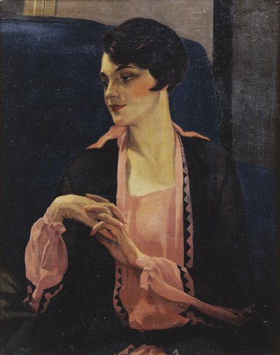 Portret van een vrouw, halve lengte, 1905 door William Kay Blacklock