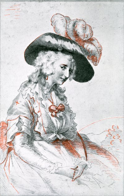 Portret van een dame door William Lane