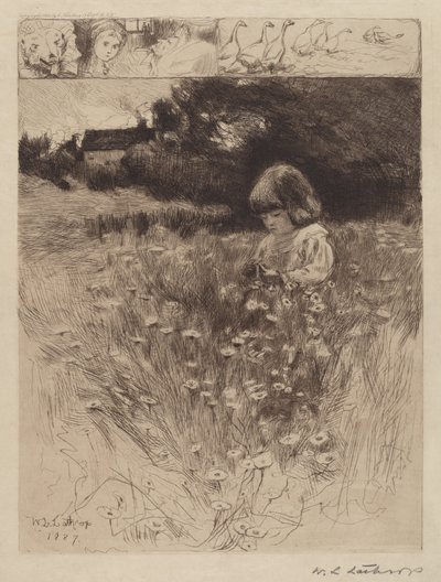 Roodkapje door William Langson Lathrop