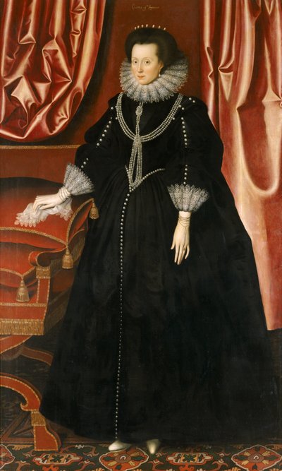 Elizabeth Drury, Gravin van Exeter, ca. 1615 door William Larkin