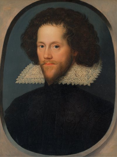 Portret van Gray Brydges, vijfde Baron Chandos, van Sudeley Castle, Gloucestershire (1579–1621) door William Larkin