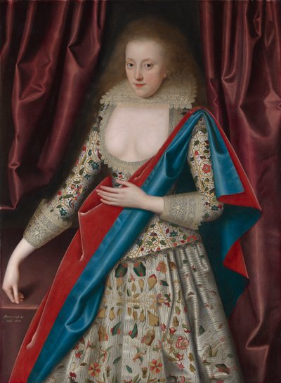 Portret van een Jonge Dame, Mogelijk Jane, Lady Thornhaugh door William Larkin