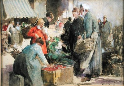 Een Picardische Markt door William Lee Hankey