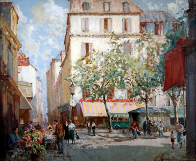 Een plein in Parijs door William Lee Hankey