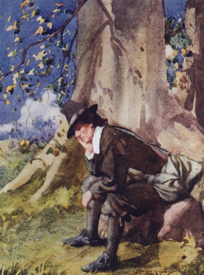 Illustratie voor The Compleat Angler door Izaak Walton door William Lee Hankey