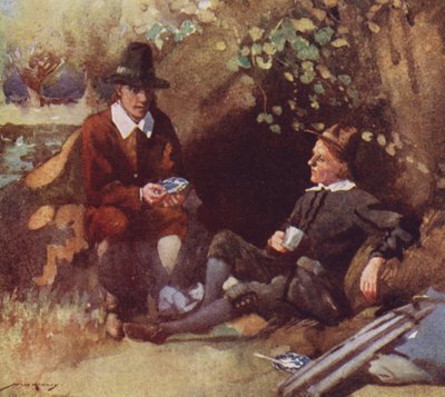 Illustratie voor De Volmaakte Visser door Izaak Walton door William Lee Hankey