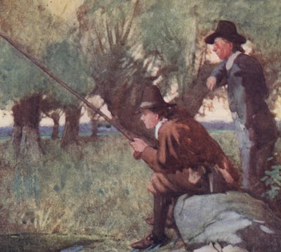 Illustratie voor De Volmaakte Visser door Izaak Walton door William Lee Hankey