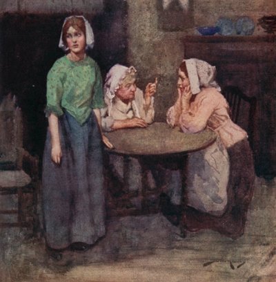 Illustratie voor Het Verlaten Dorp door Oliver Goldsmith door William Lee Hankey