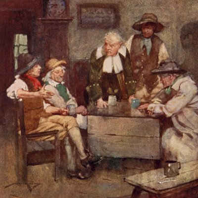 Illustratie voor Het Verlaten Dorp door Oliver Goldsmith door William Lee Hankey