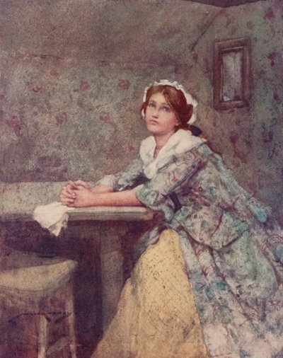 Illustratie voor The Deserted Village door Oliver Goldsmith door William Lee Hankey