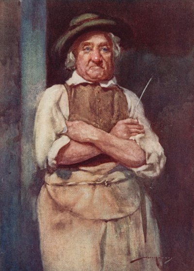Illustratie voor The Deserted Village door Oliver Goldsmith door William Lee Hankey