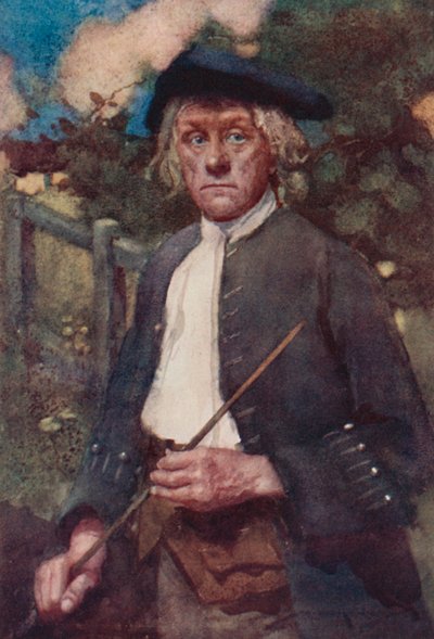 Illustratie voor The Deserted Village door Oliver Goldsmith door William Lee Hankey