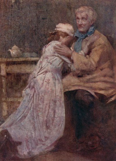 Illustratie voor Het Verlaten Dorp door Oliver Goldsmith door William Lee Hankey