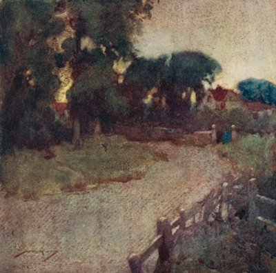 Illustratie voor Het Verlaten Dorp door Oliver Goldsmith door William Lee Hankey