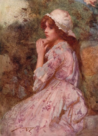 Illustratie voor Het Verlaten Dorp door Oliver Goldsmith door William Lee Hankey