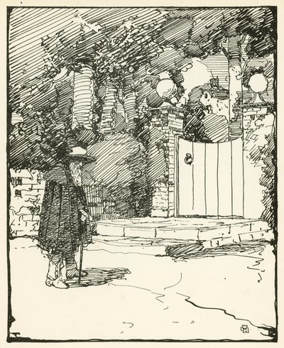 Illustratie voor Het Verlaten Dorp door Oliver Goldsmith door William Lee Hankey