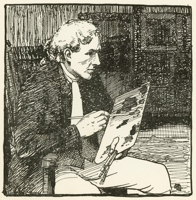 Illustratie voor Het Verlaten Dorp door Oliver Goldsmith door William Lee Hankey