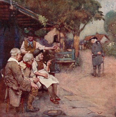 Illustratie voor Het Verlaten Dorp door Oliver Goldsmith door William Lee Hankey