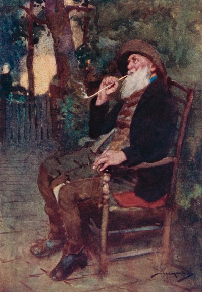 Illustratie voor Het Verlaten Dorp door Oliver Goldsmith door William Lee Hankey