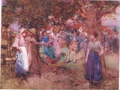 Het dansende paar, dat eenvoudig roem zocht door elkaar uit te putten door William Lee Hankey