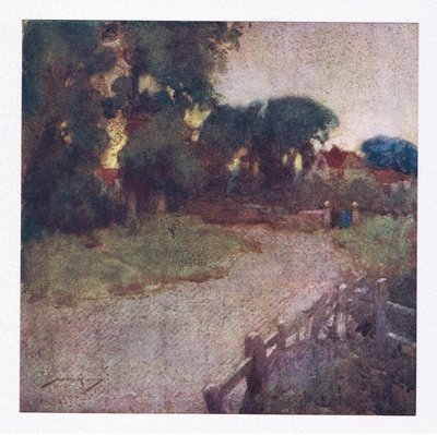 Daar waar een paar gescheurde struiken de plaats onthullen, rees het bescheiden huis van de dorpsprediker door William Lee Hankey