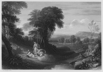 De geboorte van Belphoebe en Amorett, van het schilderij in de Koninklijke Collectie door William Leighton (after) Leitch