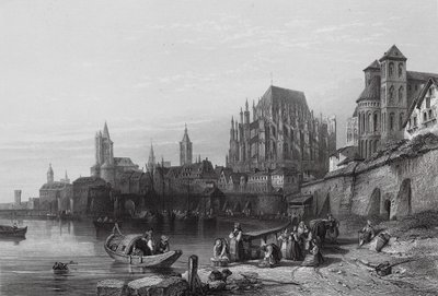 De stad Keulen, aan de Rijn (gravure) door William Leighton (after) Leitch
