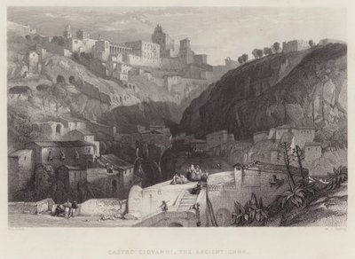 Castro Giovanni, het oude Enna door William Leighton Leitch