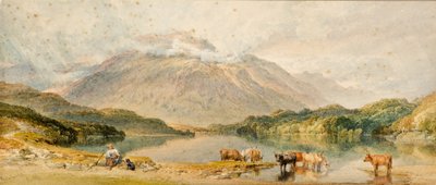 Vee in een Landschap door William Leighton Leitch